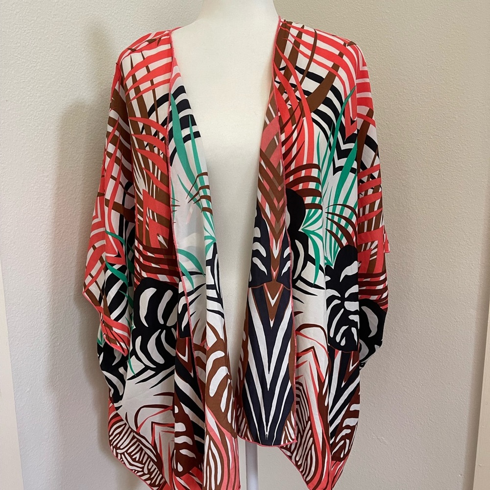 Tropical Print Swim Coverup